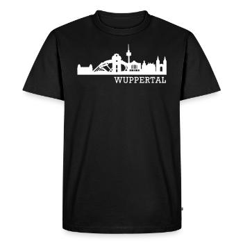 Wuppertal - T-shirt Premium bio Homme - noir - Devant - Nico (187cm)