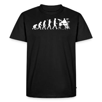 Drummer drummer drummer gift - Men's Premium Organic T-Shirt - black - Front - Nico (187cm)
