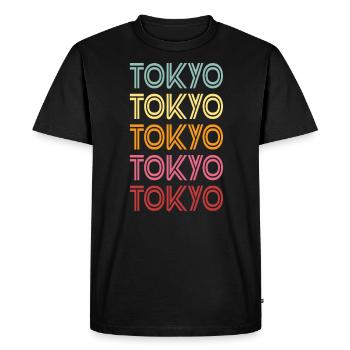Tokyo - T-shirt Premium bio Homme - noir - Devant - Nico (187cm)