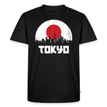 Tokyo - T-shirt Premium bio Homme - noir - Devant - Nico (187cm)