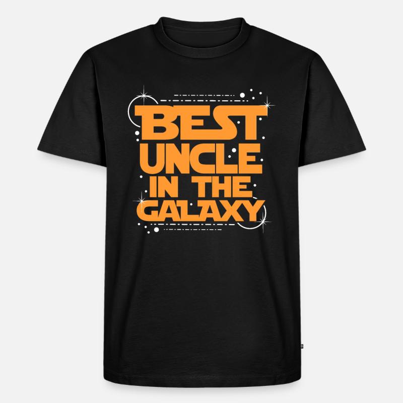 Onkel - Männer Premium Bio T-Shirt - Schwarz