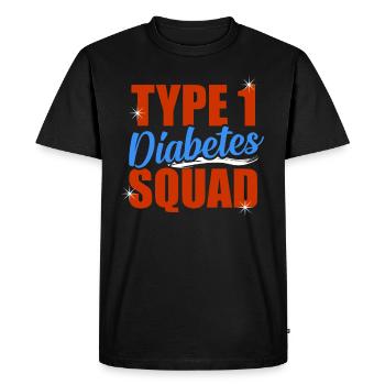 Diabète Diabète - T-shirt Premium bio Homme - noir - Devant - Nico (187cm)