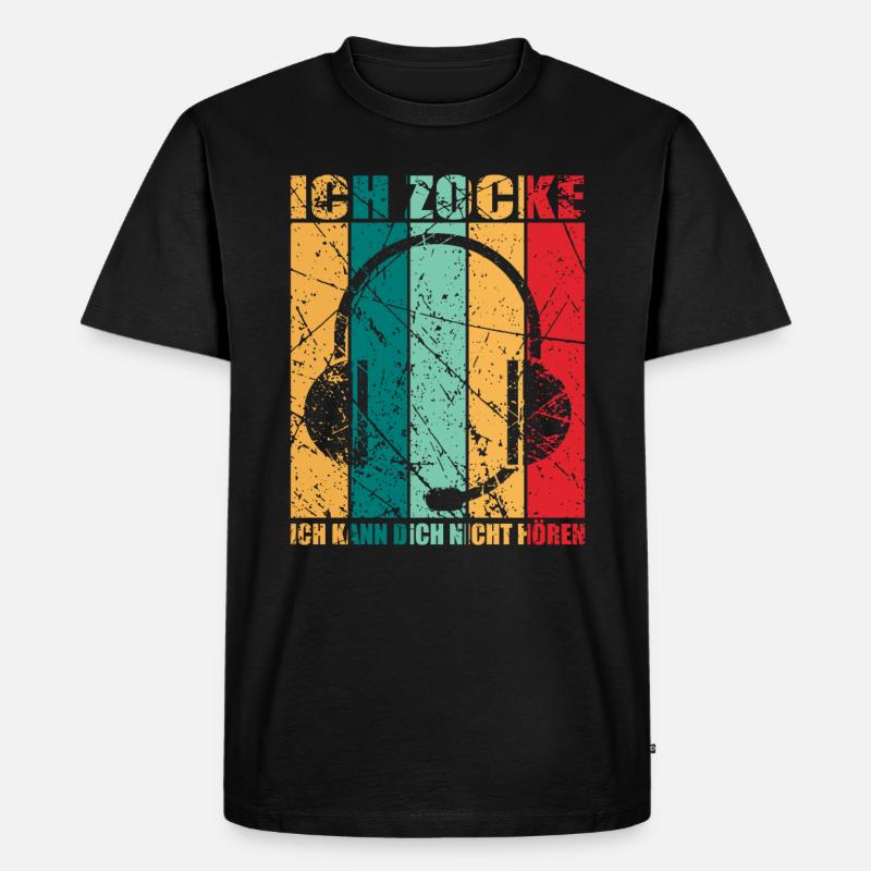 Computer Gaming - Männer Premium Bio T-Shirt - Schwarz