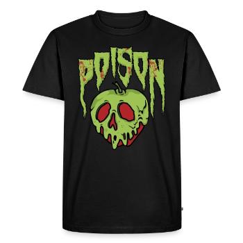 pomme - T-shirt Premium bio Homme - noir - Devant - Nico (187cm)