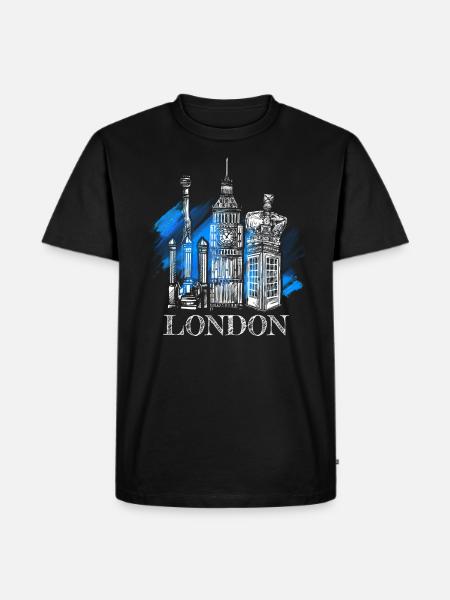 Londres - T-shirt Premium bio Homme - noir