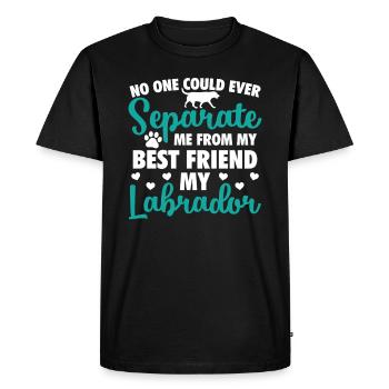 Labrador - T-shirt Premium bio Homme - noir - Devant - Nico (187cm)