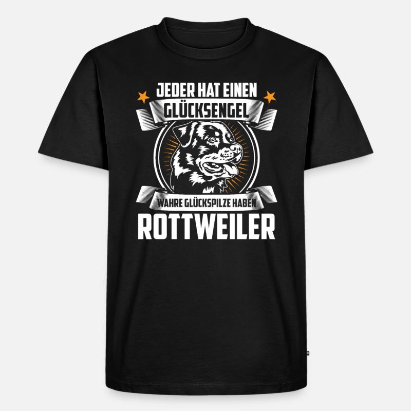 Rottweiler - Männer Premium Bio T-Shirt - Schwarz