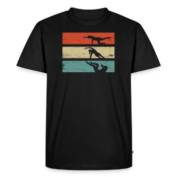 Pilates - T-shirt Premium bio Homme - noir - Devant - Nico (187cm)