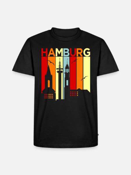 Hamburg - Men's Premium Organic T-Shirt - black