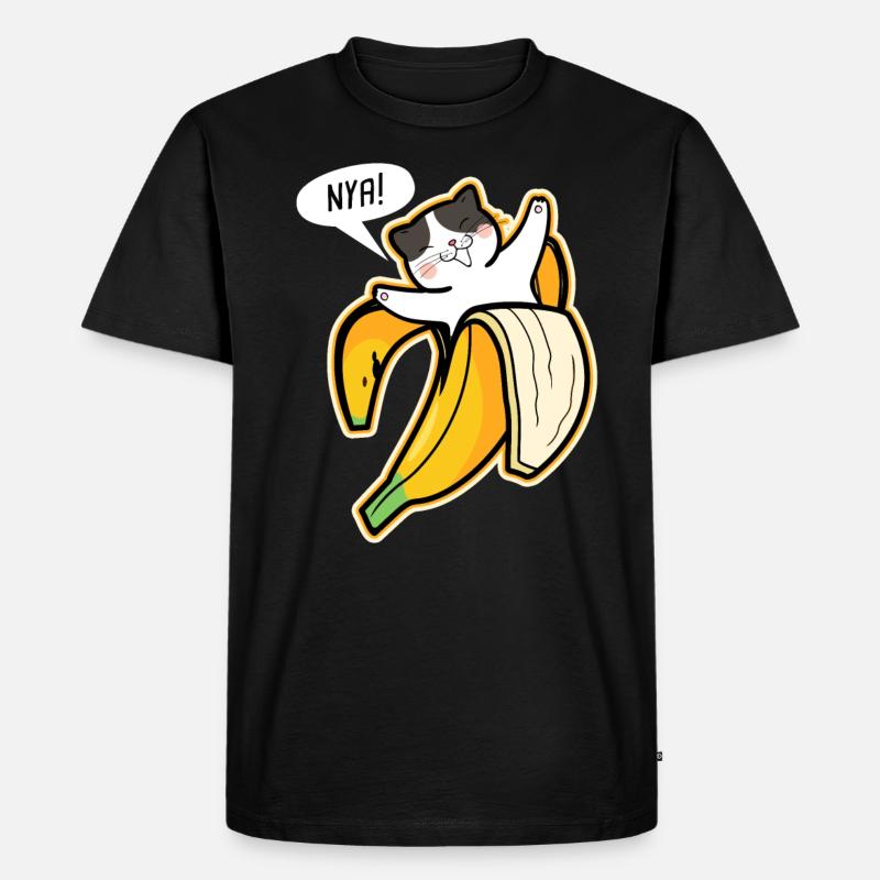 Banane - Männer Premium Bio T-Shirt - Schwarz