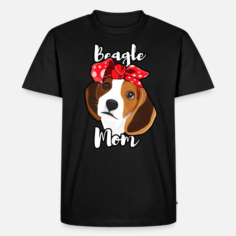 Beagle Hündchen Geschenkidee - Männer Premium Bio T-Shirt - Schwarz