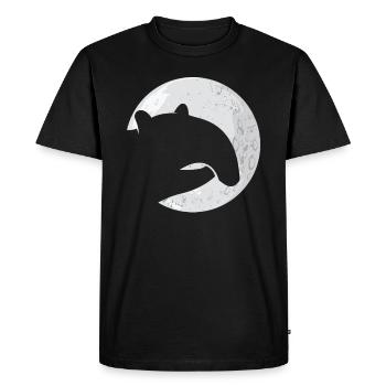 tapir - T-shirt Premium bio Homme - noir - Devant - Nico (187cm)