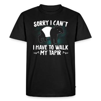 tapir - T-shirt Premium bio Homme - noir - Devant - Nico (187cm)
