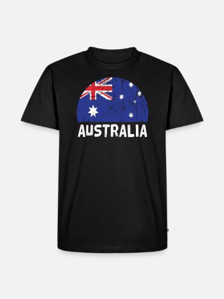 Australia - Men's Premium Organic T-Shirt - black
