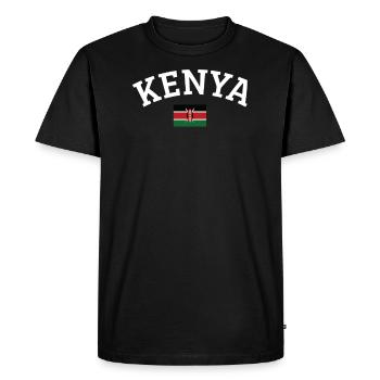 Kenya - T-shirt Premium bio Homme - noir - Devant - Nico (187cm)