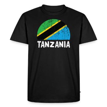 Tanzanie - T-shirt Premium bio Homme - noir - Devant - Nico (187cm)