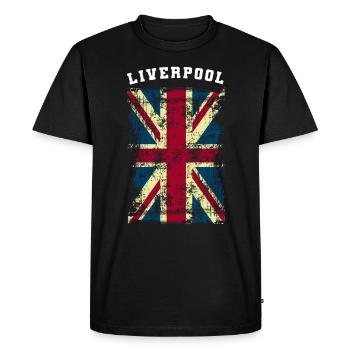 Liverpool - T-shirt Premium bio Homme - noir - Devant - Nico (187cm)