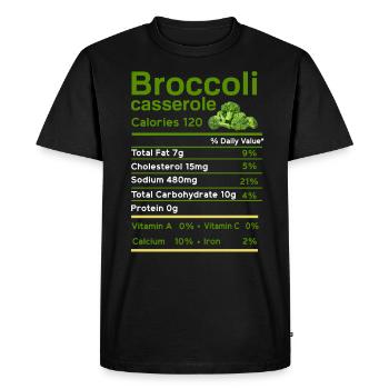 brocoli - T-shirt Premium bio Homme - noir - Devant - Nico (187cm)