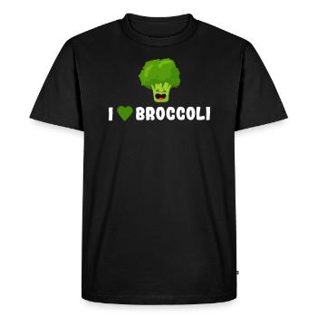 brocoli - T-shirt Premium bio Homme - noir - Devant - Nico (187cm)