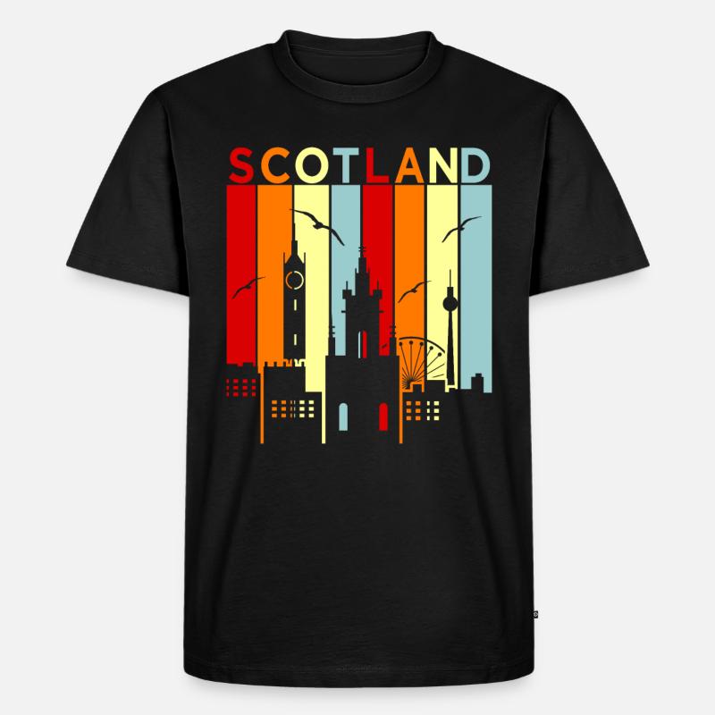 Schottland - Männer Premium Bio T-Shirt - Schwarz