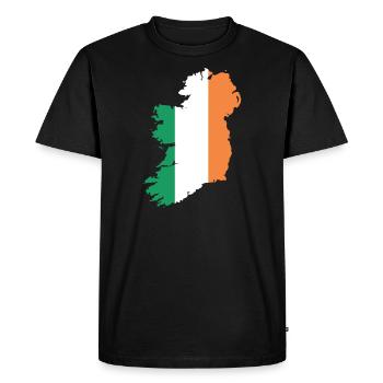 Irlande - T-shirt Premium bio Homme - noir - Devant - Nico (187cm)