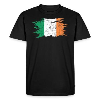 Irlande - T-shirt Premium bio Homme - noir - Devant - Nico (187cm)