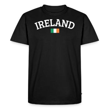 Irlande - T-shirt Premium bio Homme - noir - Devant - Nico (187cm)