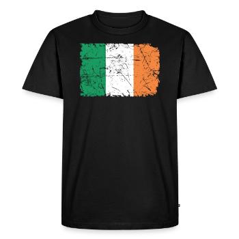 Irlande - T-shirt Premium bio Homme - noir - Devant - Nico (187cm)