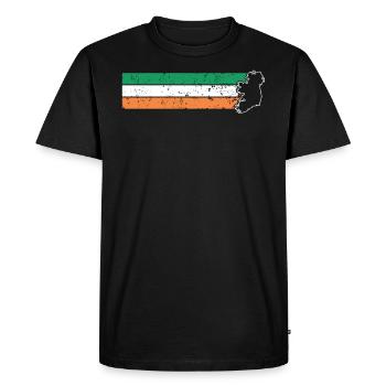 Irlande - T-shirt Premium bio Homme - noir - Devant - Nico (187cm)