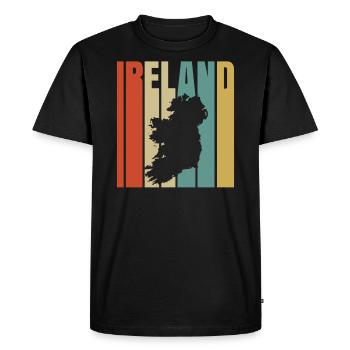 Irlande - T-shirt Premium bio Homme - noir - Devant - Nico (187cm)