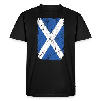 Écosse - T-shirt Premium bio Homme - noir - Devant - Nico (187cm)