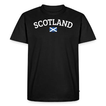 Écosse - T-shirt Premium bio Homme - noir - Devant - Nico (187cm)