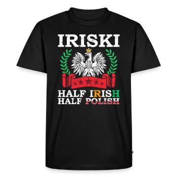 Irlande - T-shirt Premium bio Homme - noir - Devant - Nico (187cm)