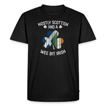 Écosse - T-shirt Premium bio Homme - noir - Devant - Nico (187cm)