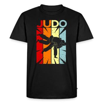 judo - Men's Premium Organic T-Shirt - black - Front - Nico (187cm)