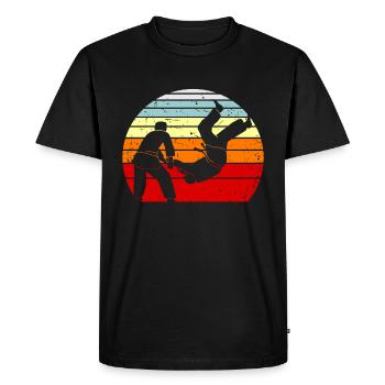 Judo martial arts martial arts - Men's Premium Organic T-Shirt - black - Front - Nico (187cm)