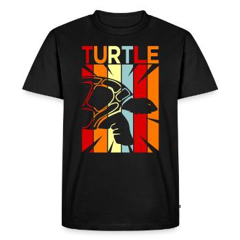 turtle - Men's Premium Organic T-Shirt - black - Front - Nico (187cm)