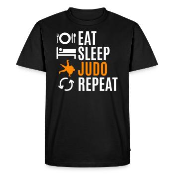 Judo martial arts martial arts - Men's Premium Organic T-Shirt - black - Front - Nico (187cm)