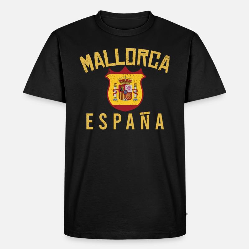 Mallorca - Männer Premium Bio T-Shirt - Schwarz