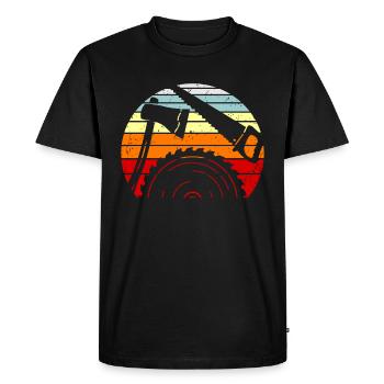 Charpentier charpentier - T-shirt Premium bio Homme - noir - Devant - Nico (187cm)