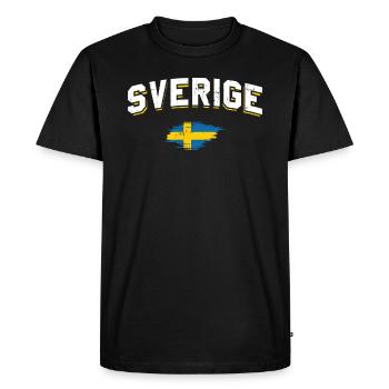 Suède - T-shirt Premium bio Homme - noir - Devant - Nico (187cm)