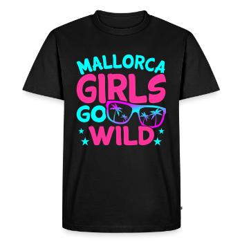 Majorque - T-shirt Premium bio Homme - noir - Devant - Nico (187cm)