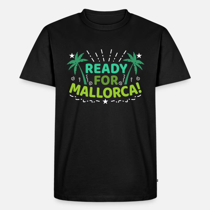Mallorca - Männer Premium Bio T-Shirt - Schwarz