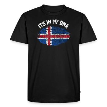 Islande - T-shirt Premium bio Homme - noir - Devant - Nico (187cm)