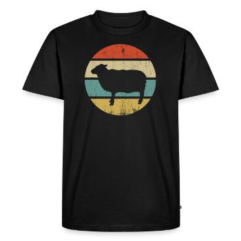 sheep - Men's Premium Organic T-Shirt - black - Front - Nico (187cm)