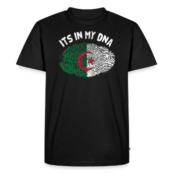 Algérie - T-shirt Premium bio Homme - noir - Devant - Nico (187cm)