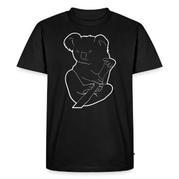 Idée cadeau Koala Forêt de Koala - T-shirt Premium bio Homme - noir - Devant - Nico (187cm)
