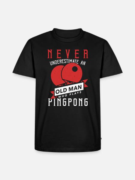table tennis - Men's Premium Organic T-Shirt - black