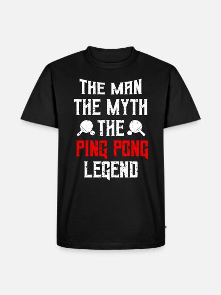 table tennis - Men's Premium Organic T-Shirt - black