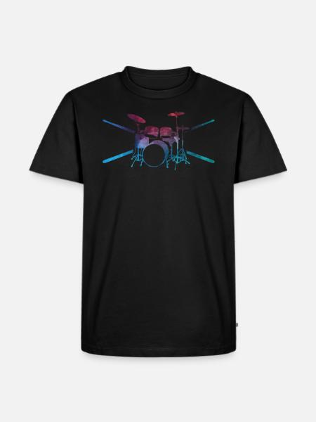 Drums drummer drummer gift - Men's Premium Organic T-Shirt - black